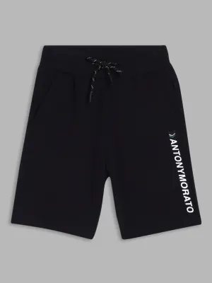 Antony Morato Kids Typography Printed Mid-Rise Shorts
