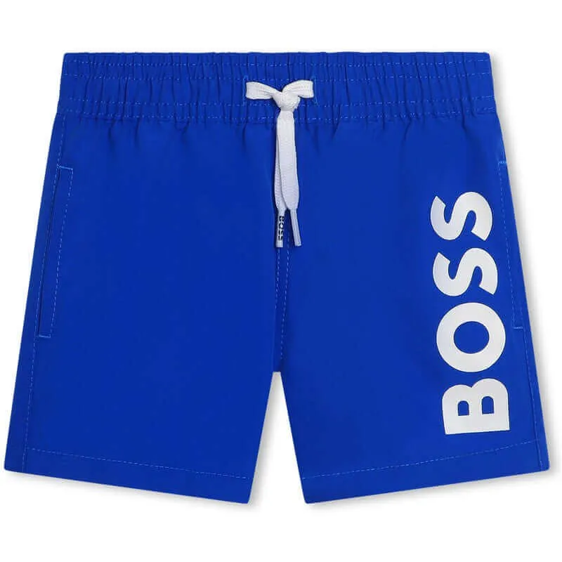 Baby Boys Blue Logo Swimming Short