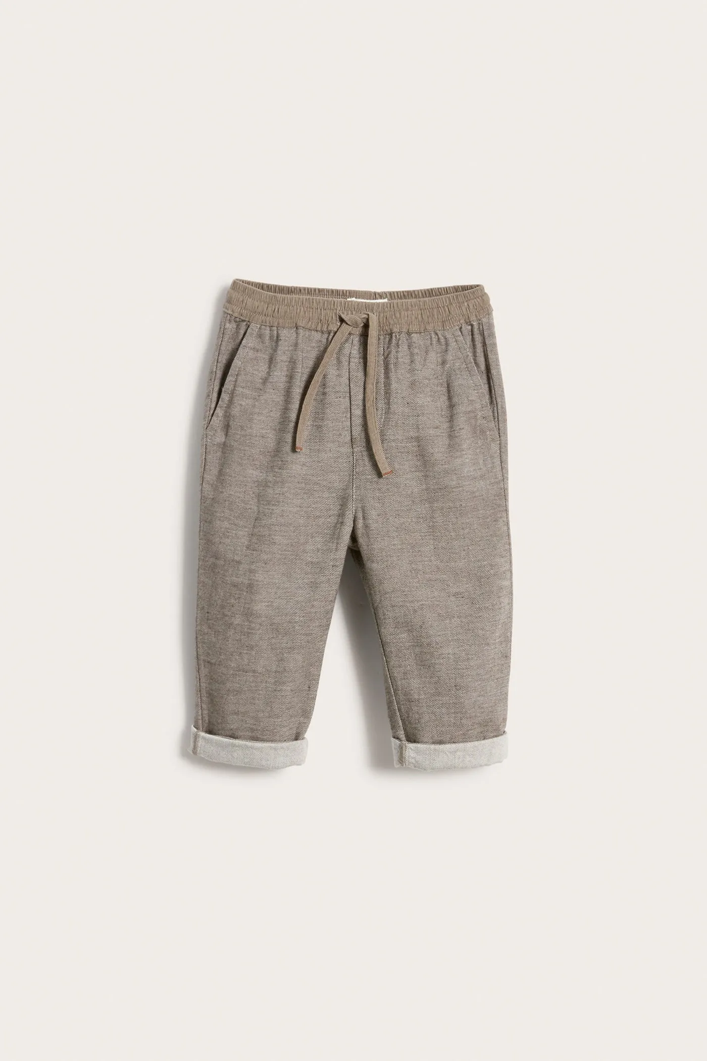 Baby brown babycord trousers