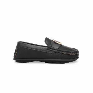 Boys Black Formal Moccasin KD0983