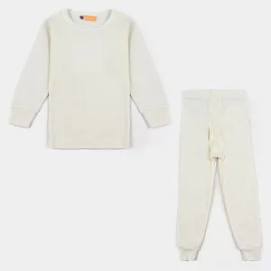 Boys Thermal Inner Wear F/S suit-Off White
