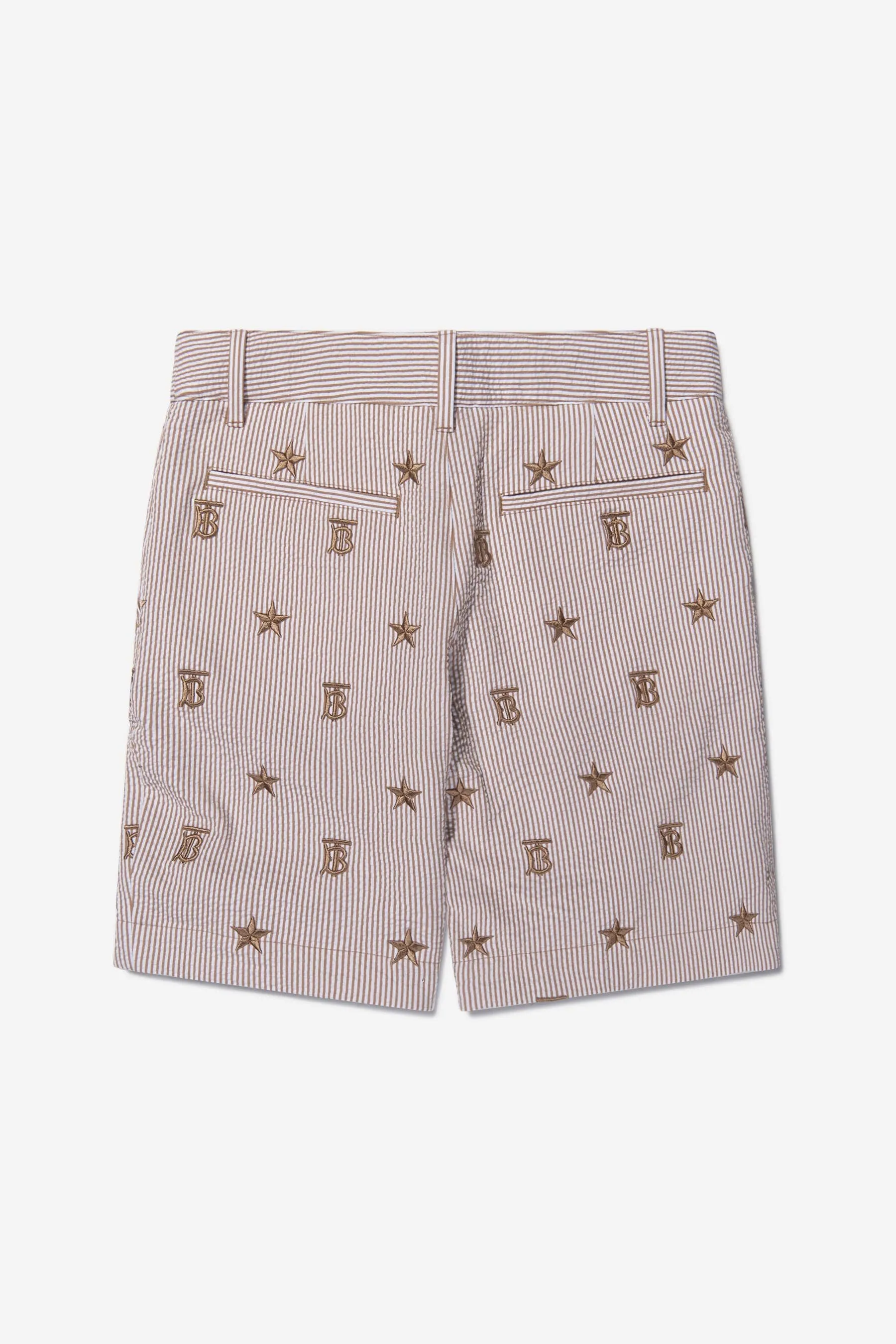 Burberry Boys Cotton Blend Monogram Shorts