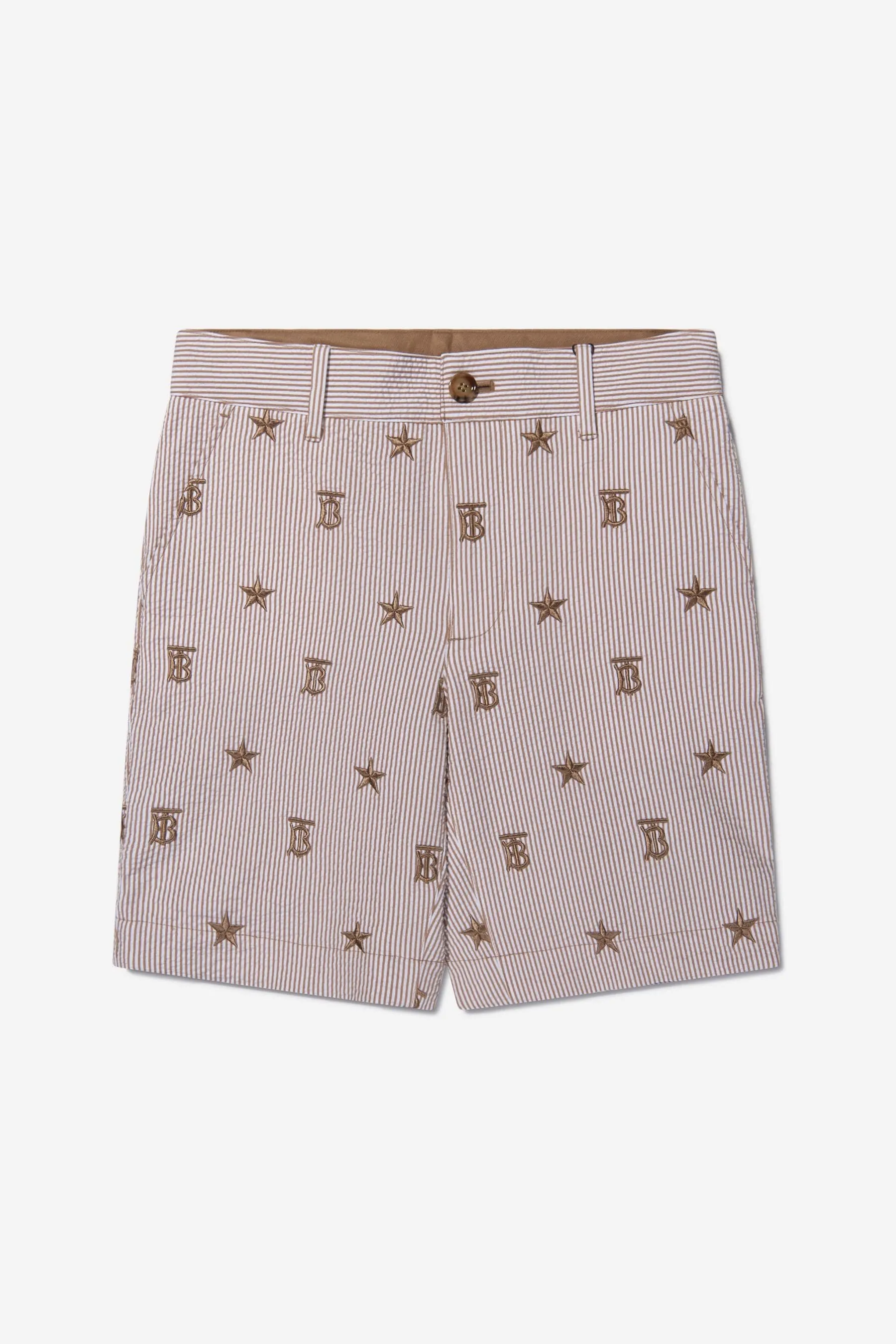 Burberry Boys Cotton Blend Monogram Shorts