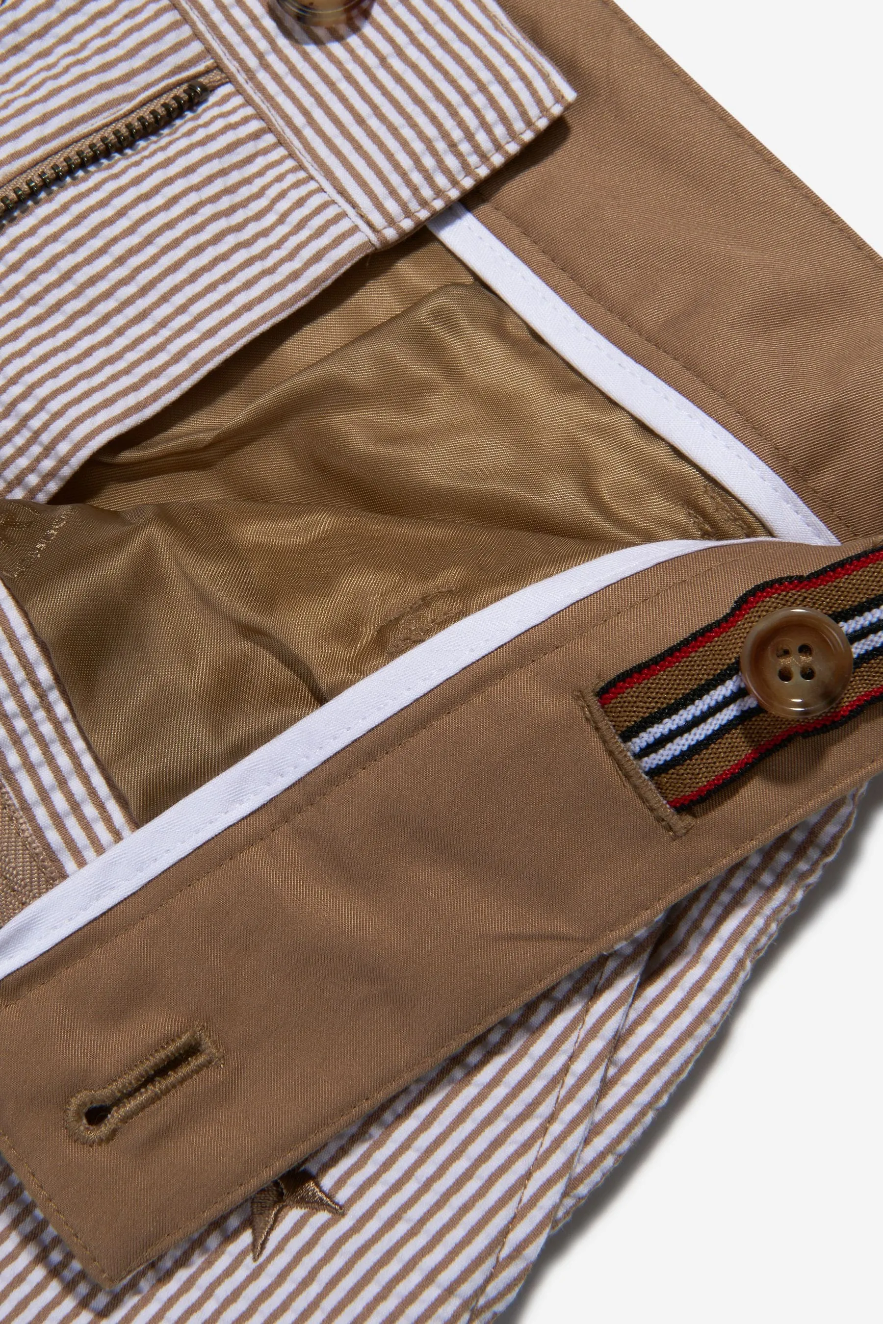 Burberry Boys Cotton Blend Monogram Shorts