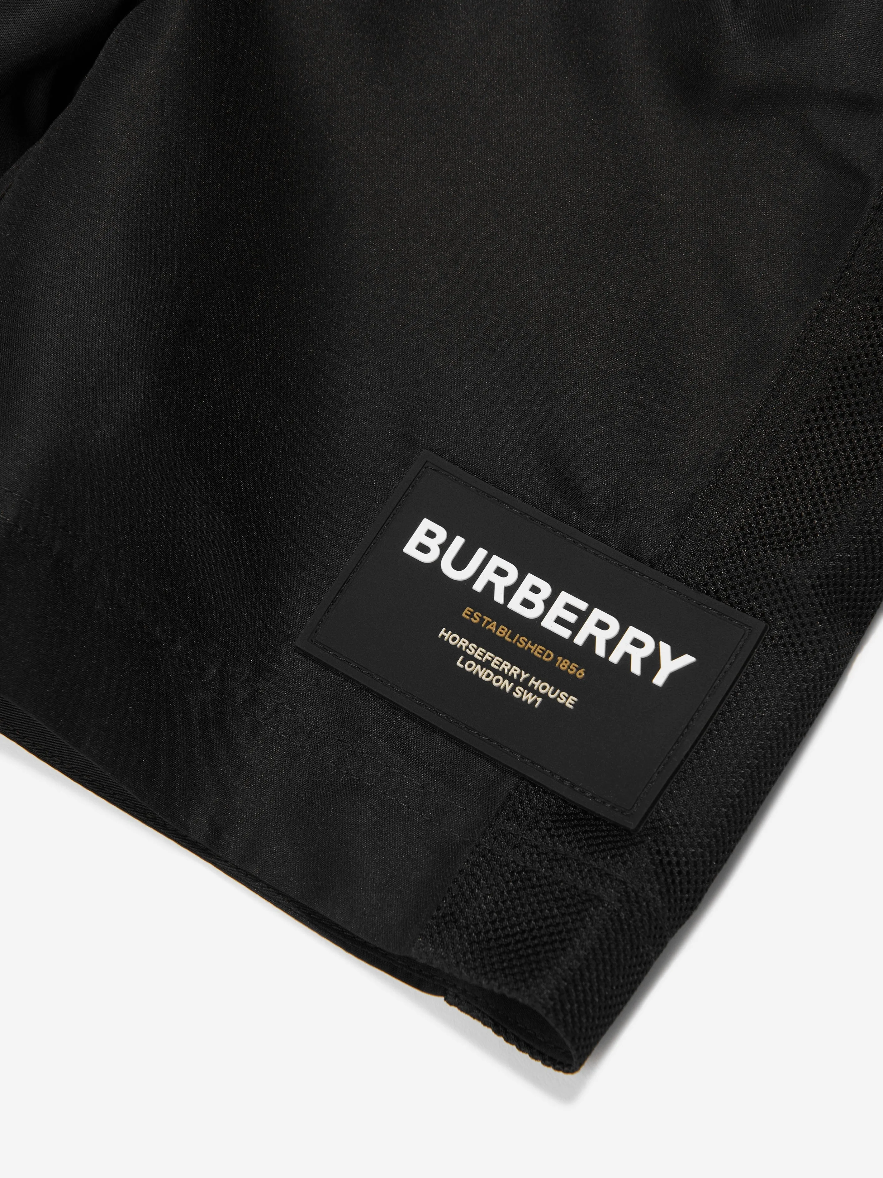 Burberry Boys Malcom Swim Shorts In Black