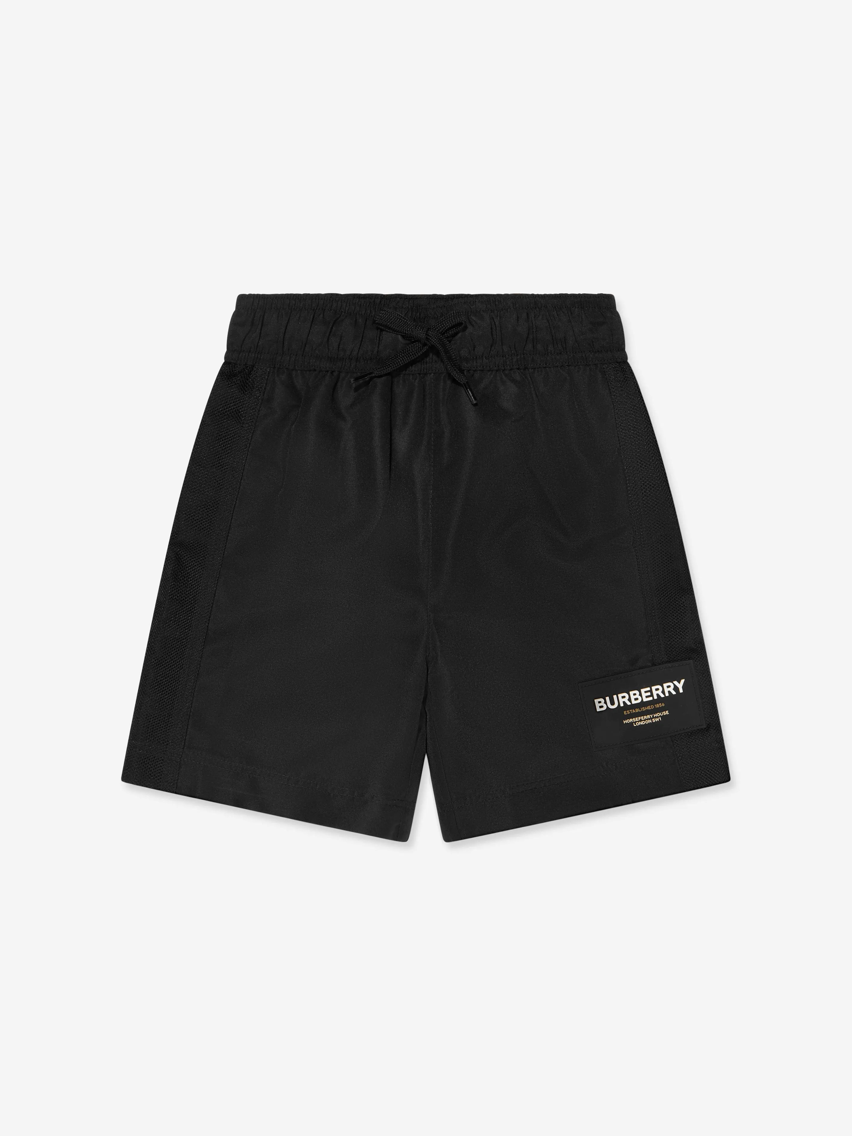 Burberry Boys Malcom Swim Shorts In Black