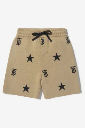 Burberry Boys Wool Star And Monogram Shorts