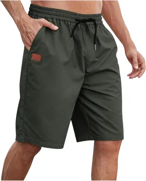 Cathalem Mens Shorts Casual Drawstring Lounge Shorts Elastic Waist Big and Tall Summer Shorts Plus Size Athletic Gym Shorts