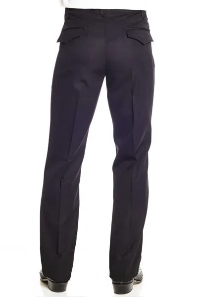 Circle S Mens Black Western Poly Blend Ranch Dress Pant 36