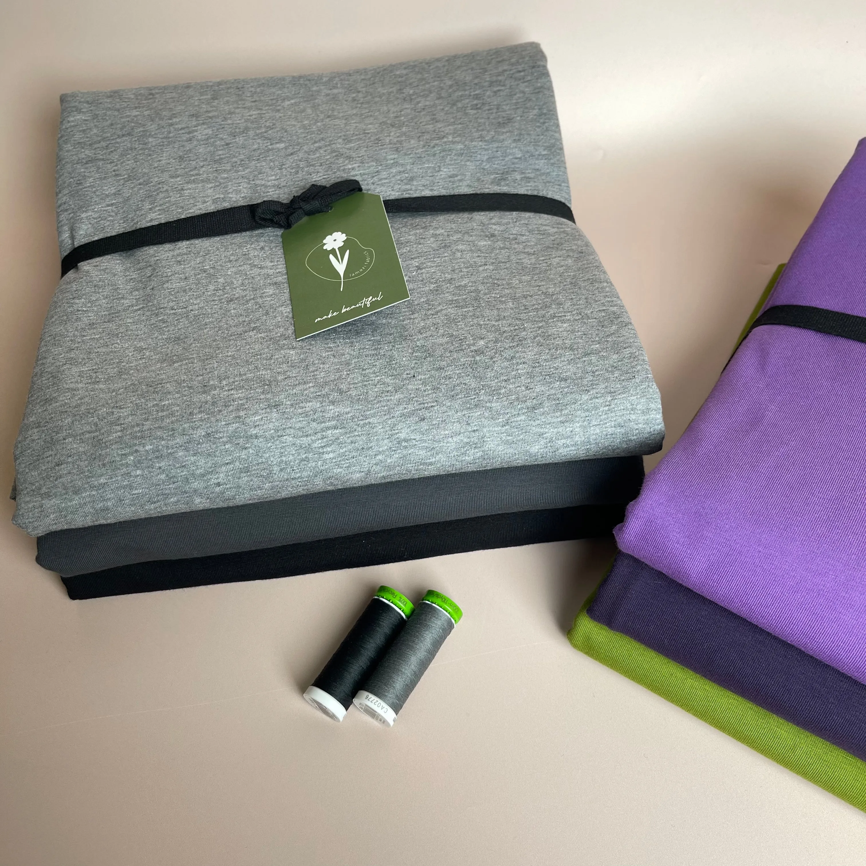 Colour Bundles - Neutrals Night Essential Chic Cotton Jersey Fabrics