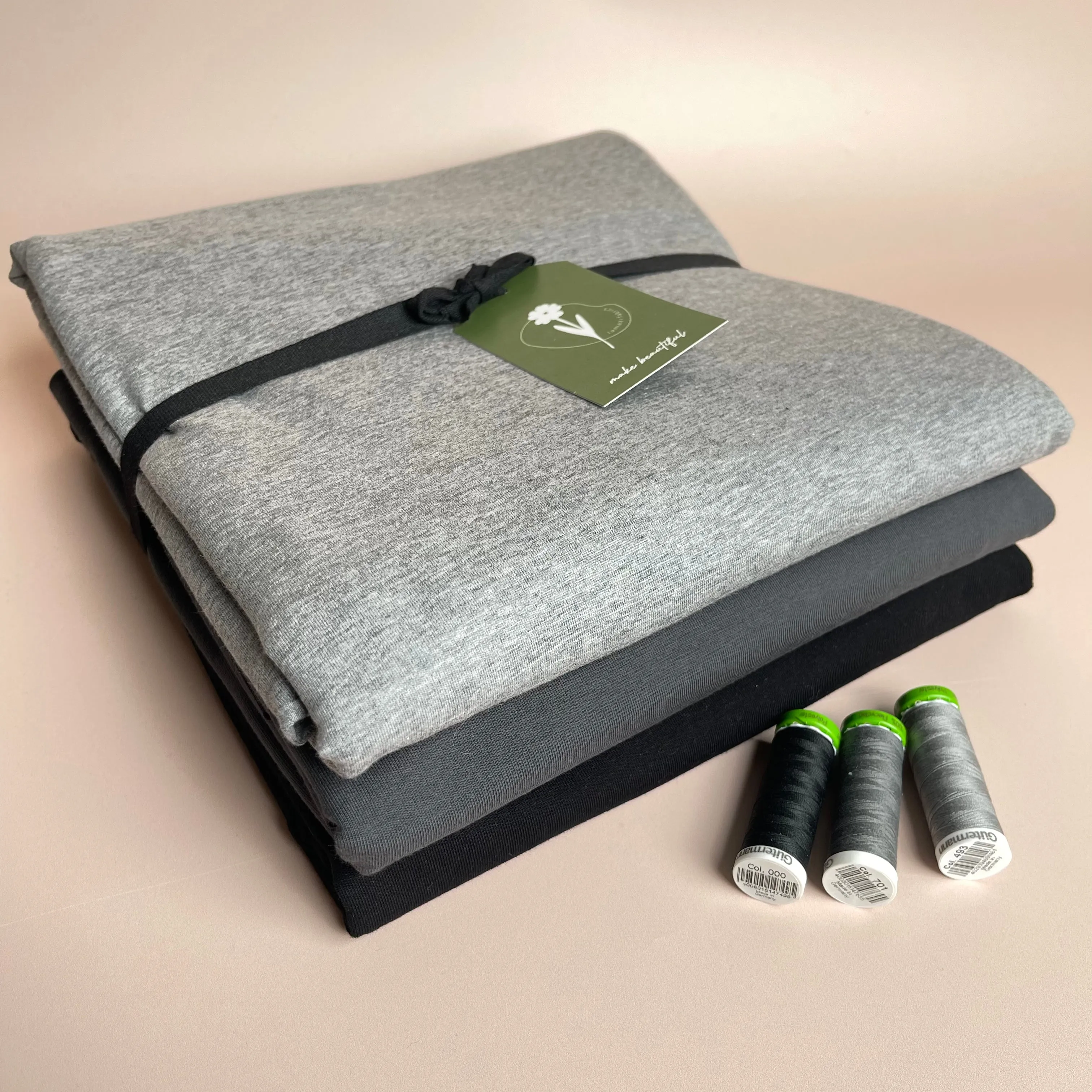 Colour Bundles - Neutrals Night Essential Chic Cotton Jersey Fabrics