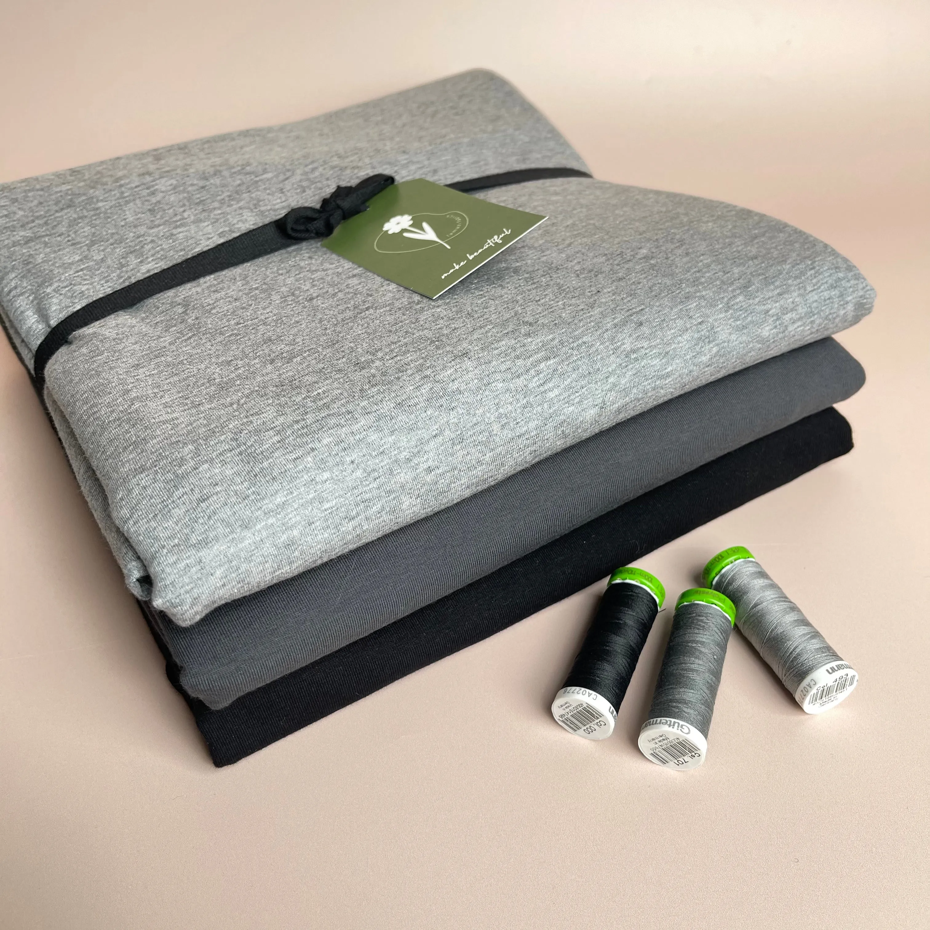 Colour Bundles - Neutrals Night Essential Chic Cotton Jersey Fabrics