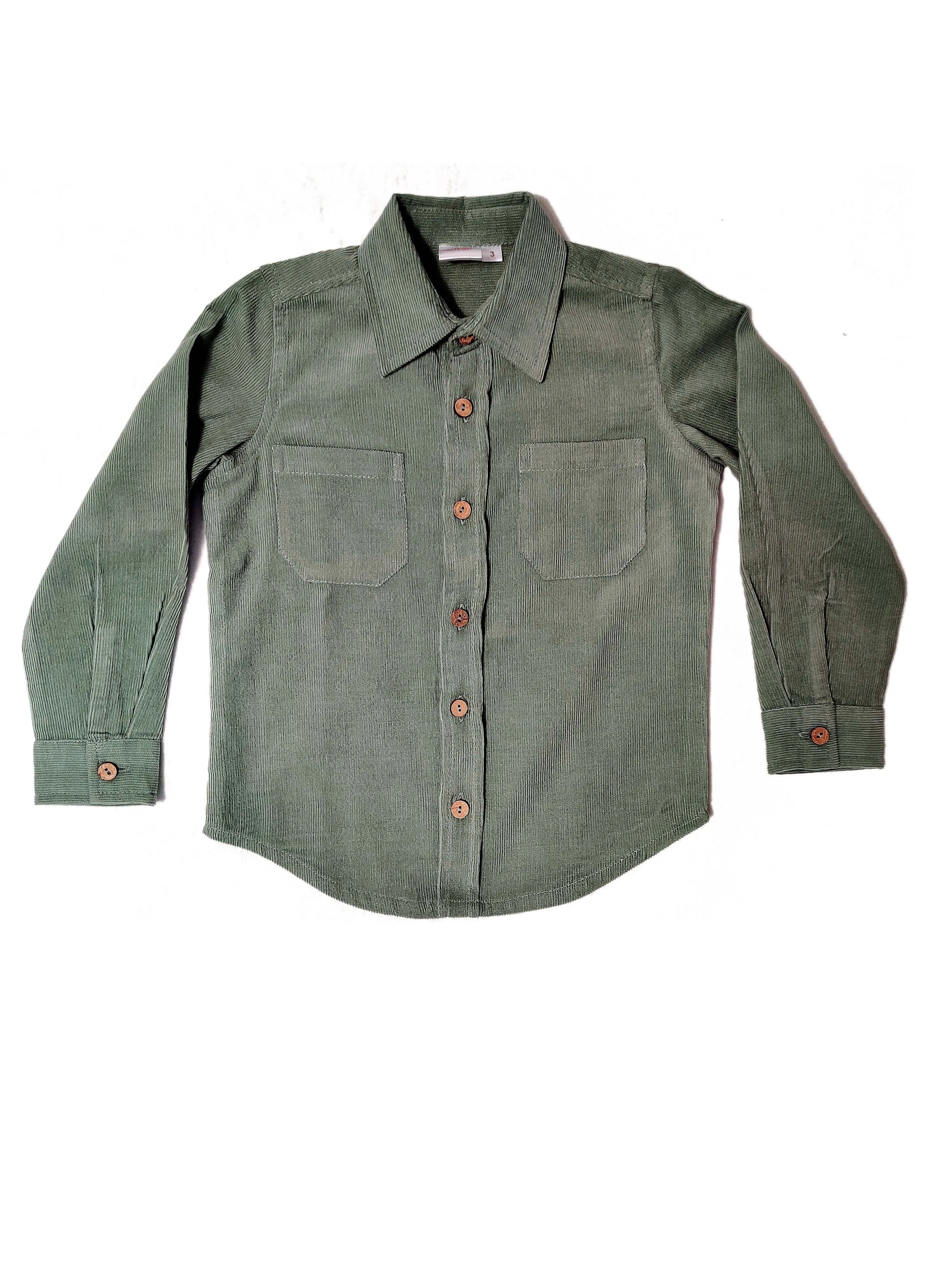 Corduroy Shirt - Sage