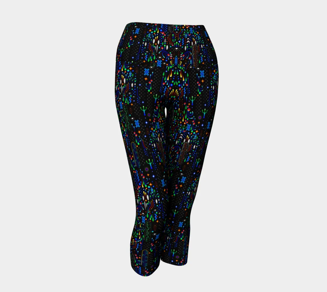 Elemental Realm Patterns Yoga Capris | TAS