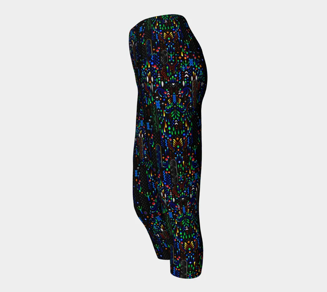 Elemental Realm Patterns Yoga Capris | TAS