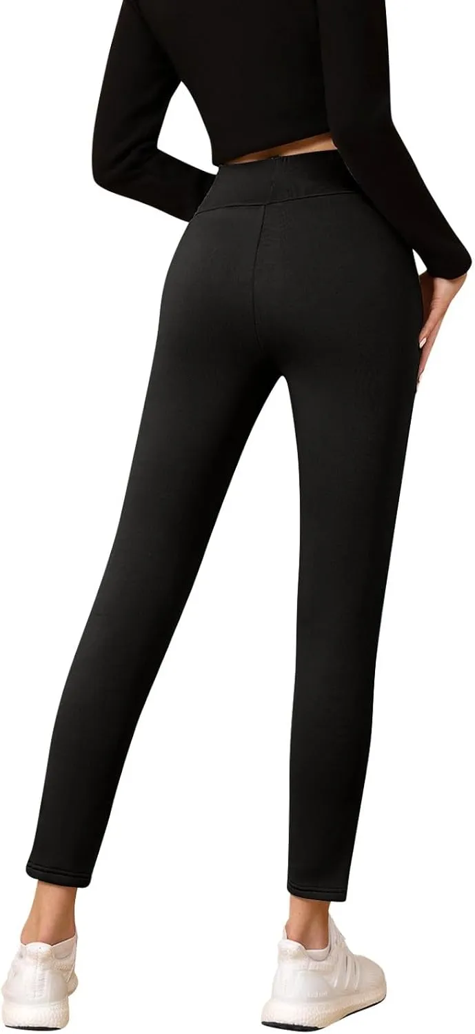Fleece Lined Leggings Women Sweatpants Women Thermal Winter Pants for Women Fleece Joggers for Women Thermal Clothes