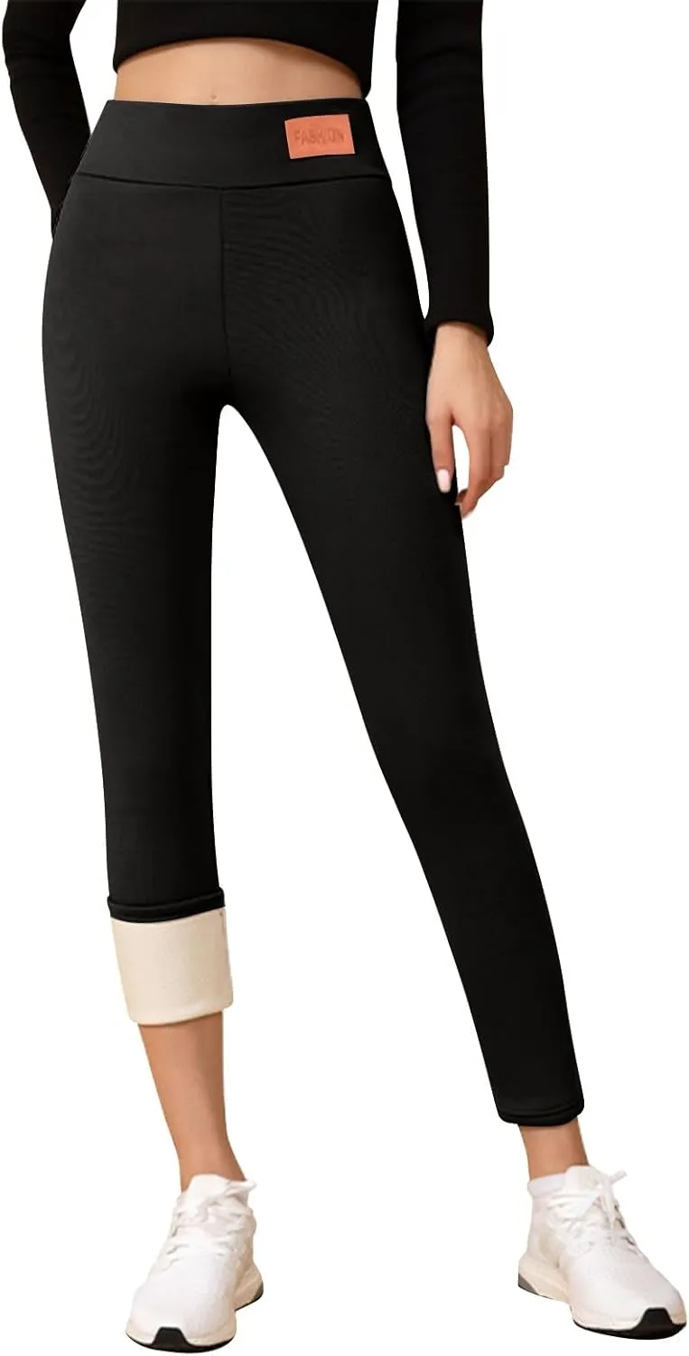Fleece Lined Leggings Women Sweatpants Women Thermal Winter Pants for Women Fleece Joggers for Women Thermal Clothes