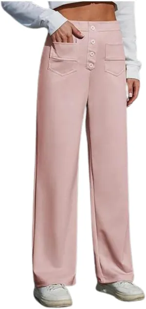 Flexipants - Women's Casual High Waist Stretch Pants, Flexi Pants for Women, Straight Leg Flexi Trousers