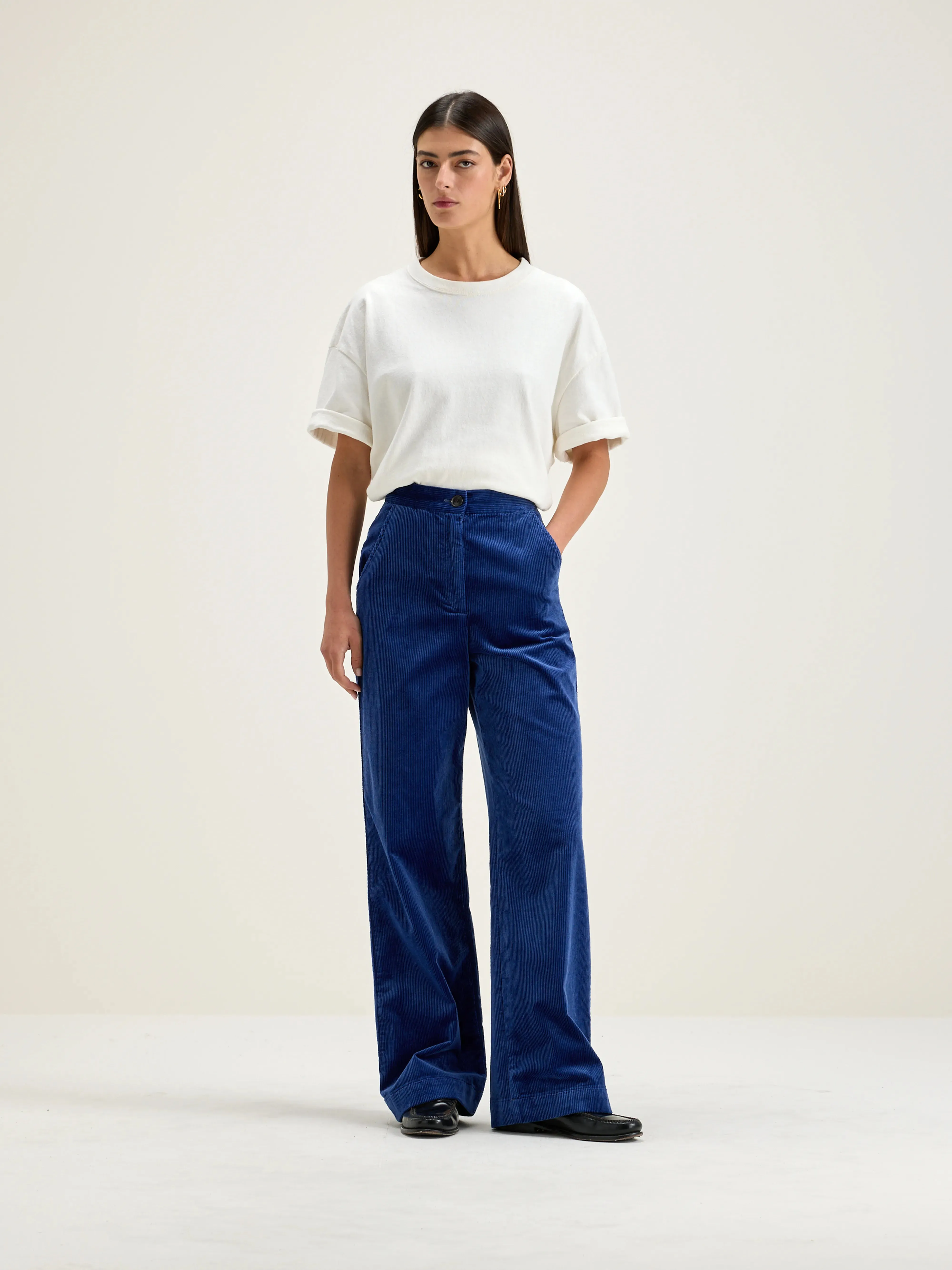 Gabor straight wide trousers (242 / W / BLUE)