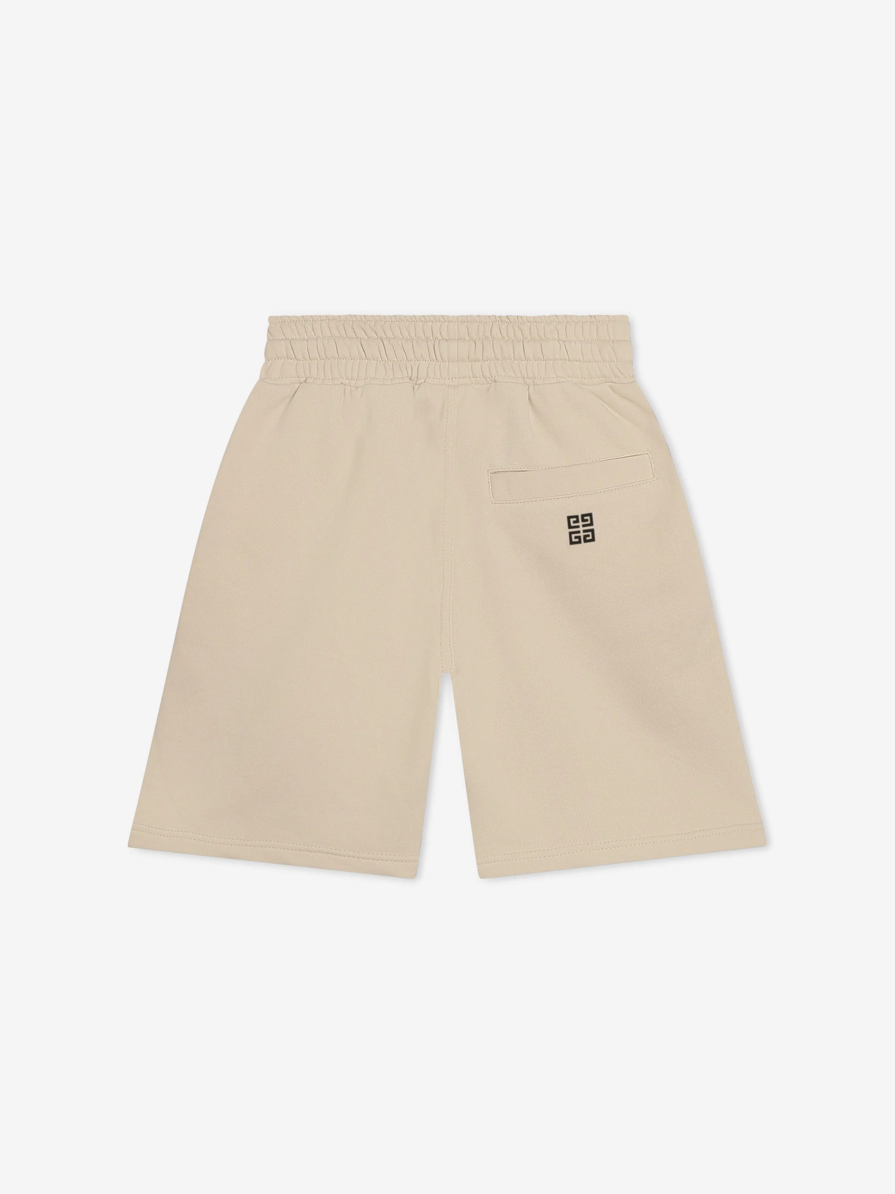 Givenchy Boys Logo Print Shorts in Beige