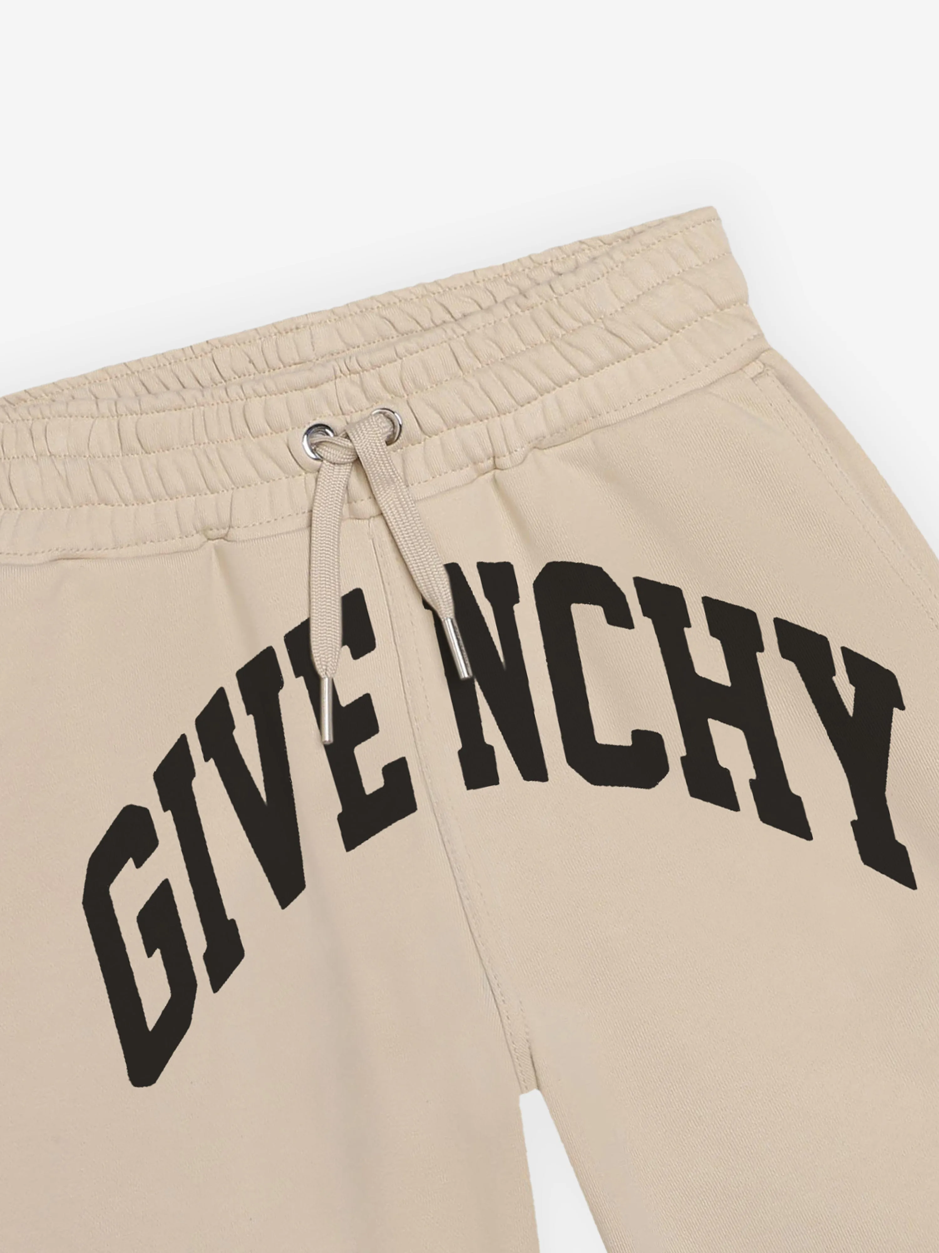 Givenchy Boys Logo Print Shorts in Beige