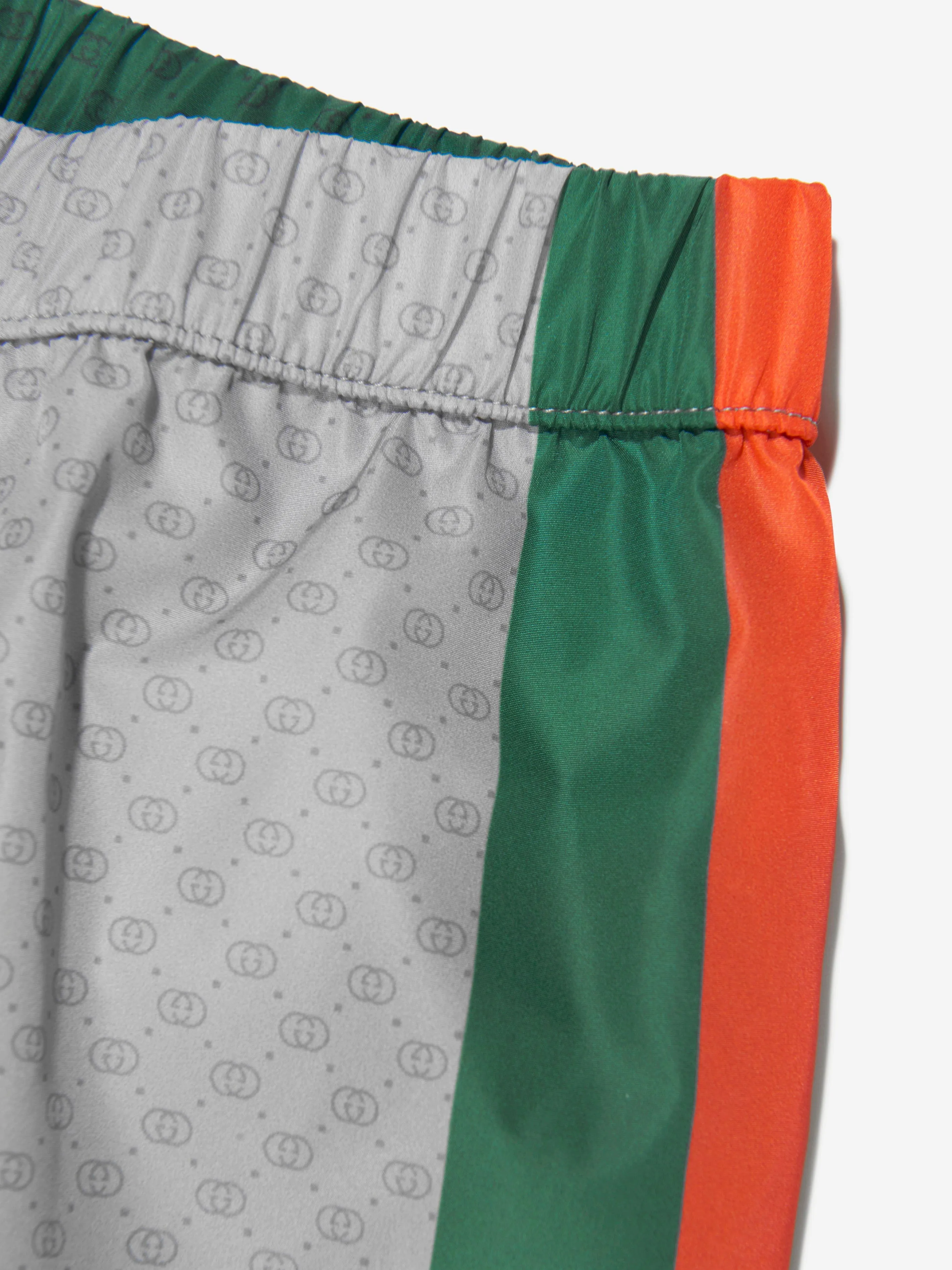 Gucci Boys Logo Swim Shorts in Grey