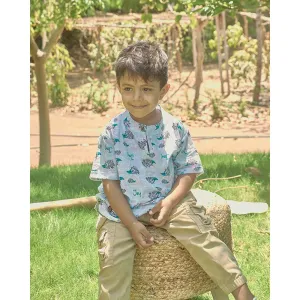 Happy Hedgehogs Boys Kurta