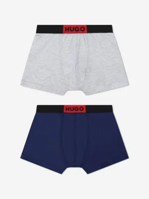 Hugo Boys Boxer Shorts Set in Blue