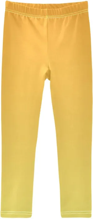 J JOYSAY Yellow Pink Gradient Girls Leggings Girls Printed LeggingsYoga Pants