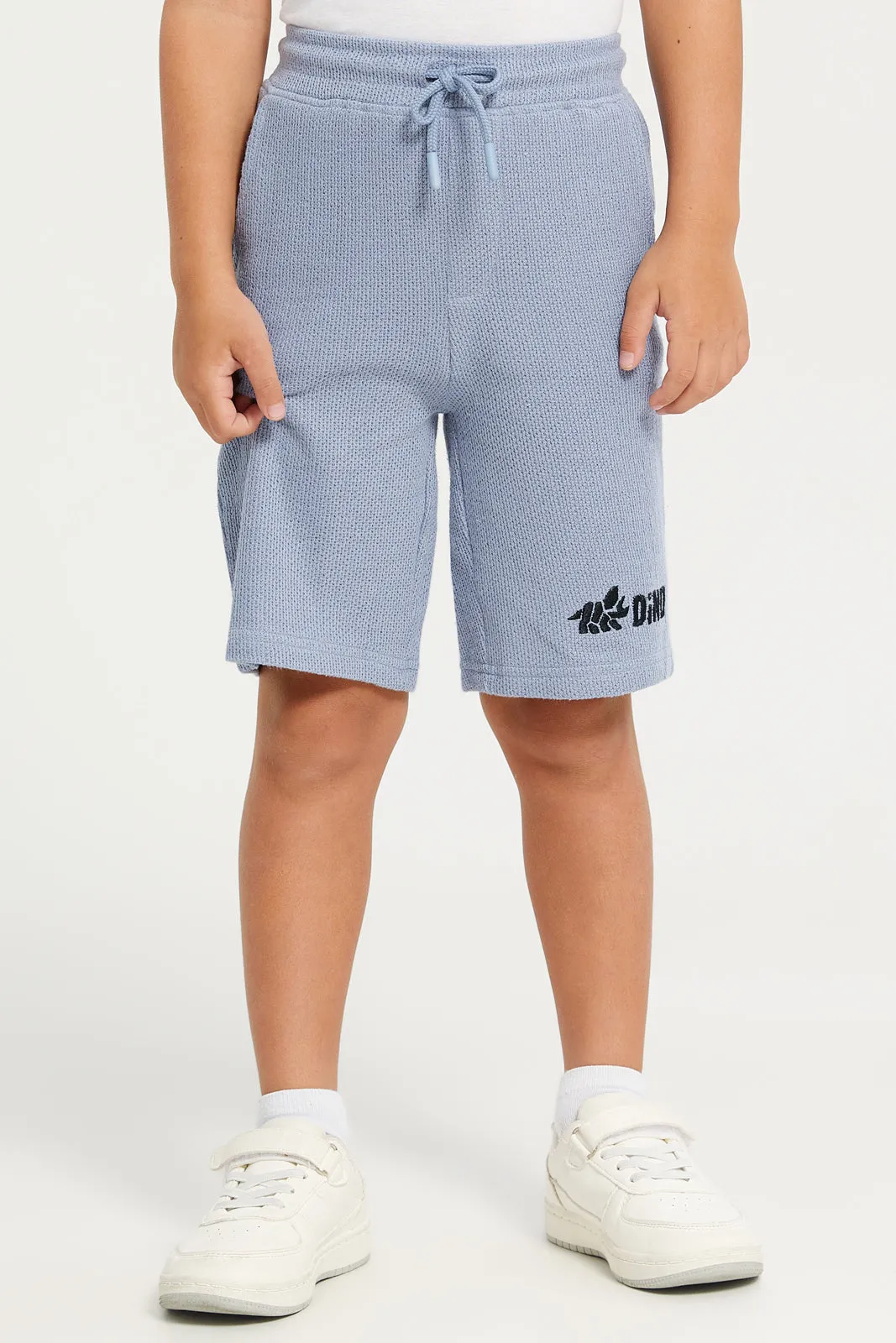 Junior Boys Grey Jacquard Coordinate Shorts