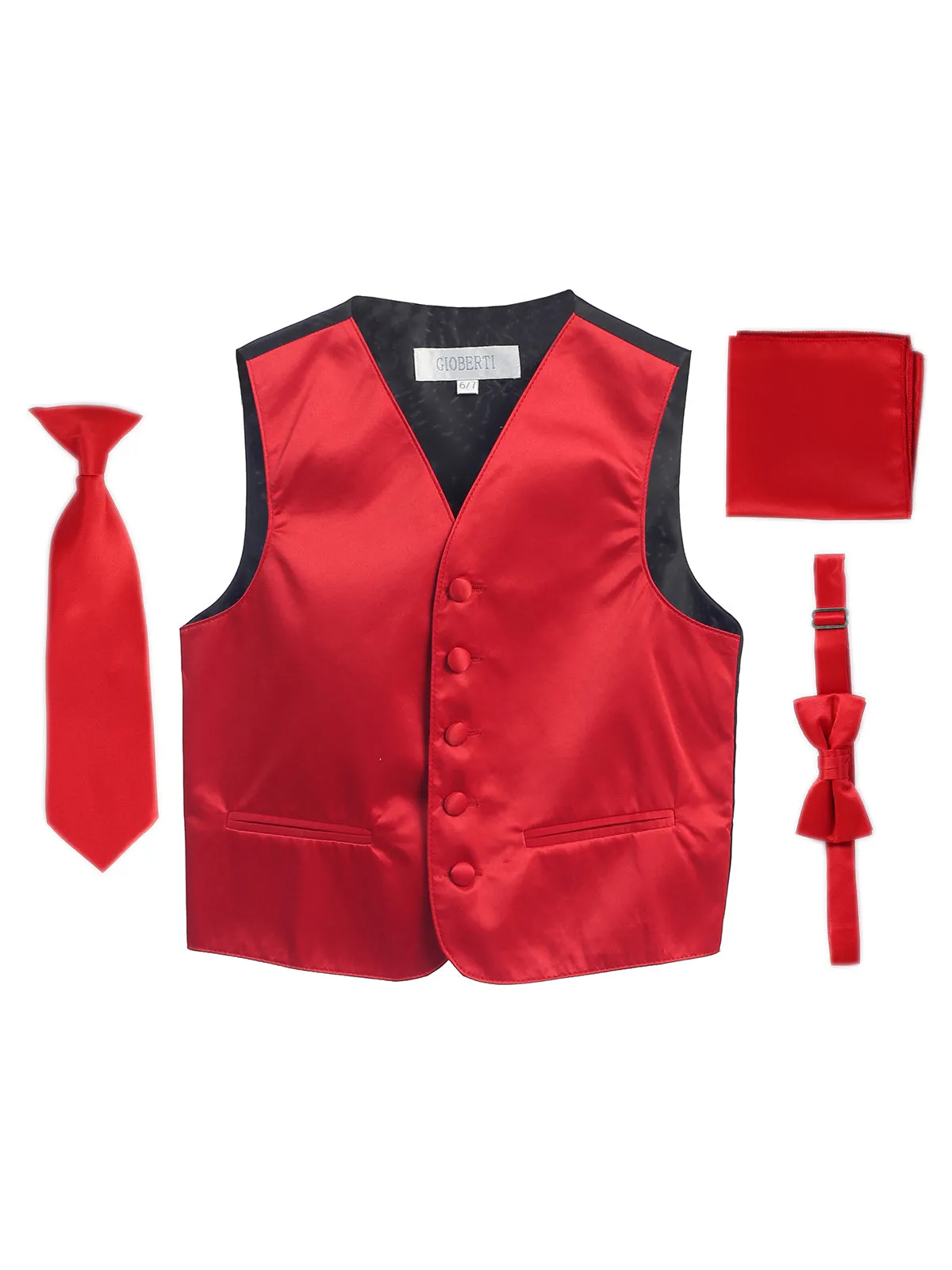 Kid's (2T-7) 4 pc Formal Vest Set