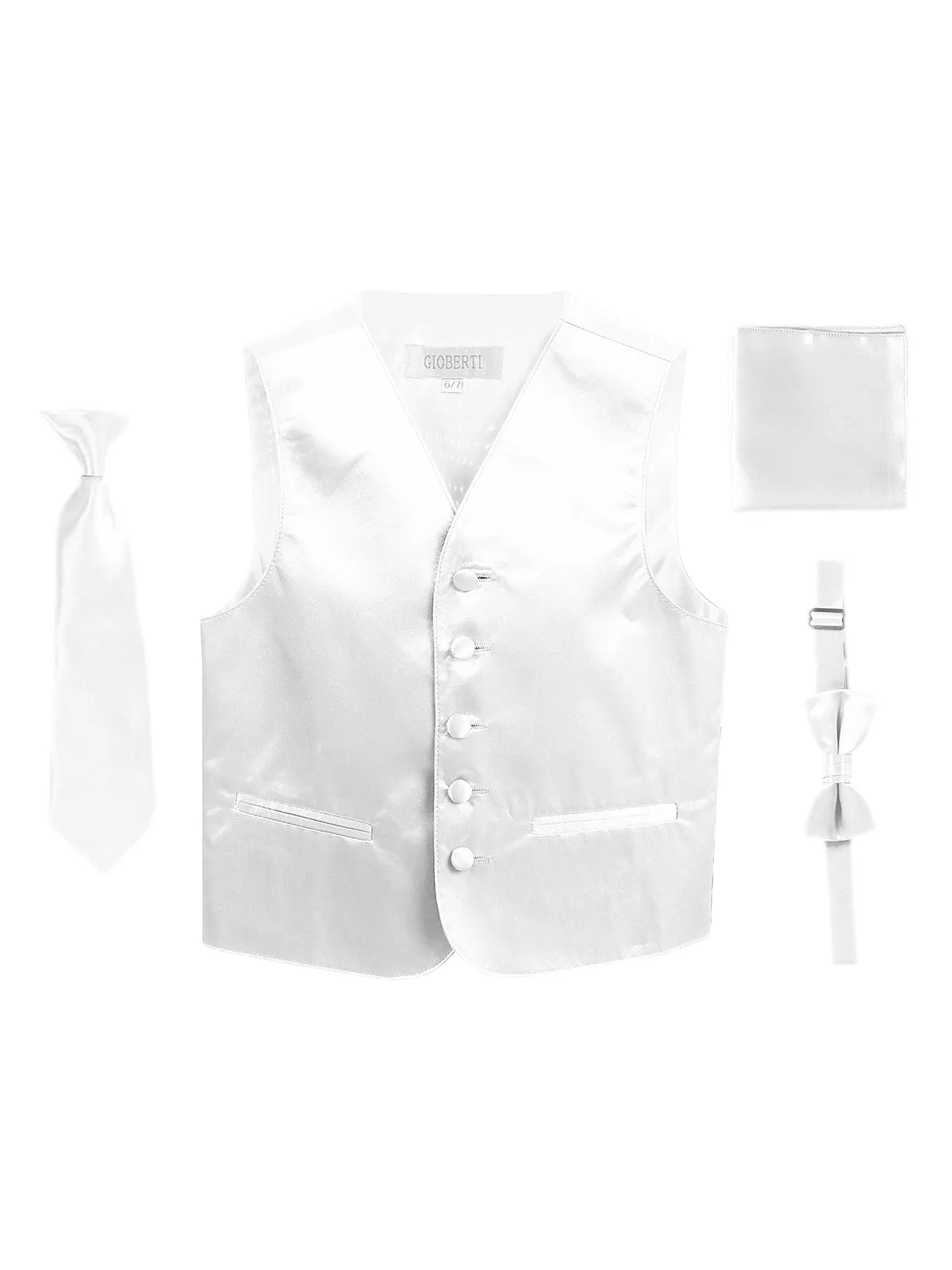 Kid's (2T-7) 4 pc Formal Vest Set