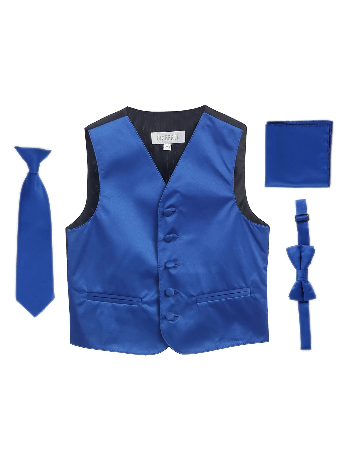 Kid's (2T-7) 4 pc Formal Vest Set