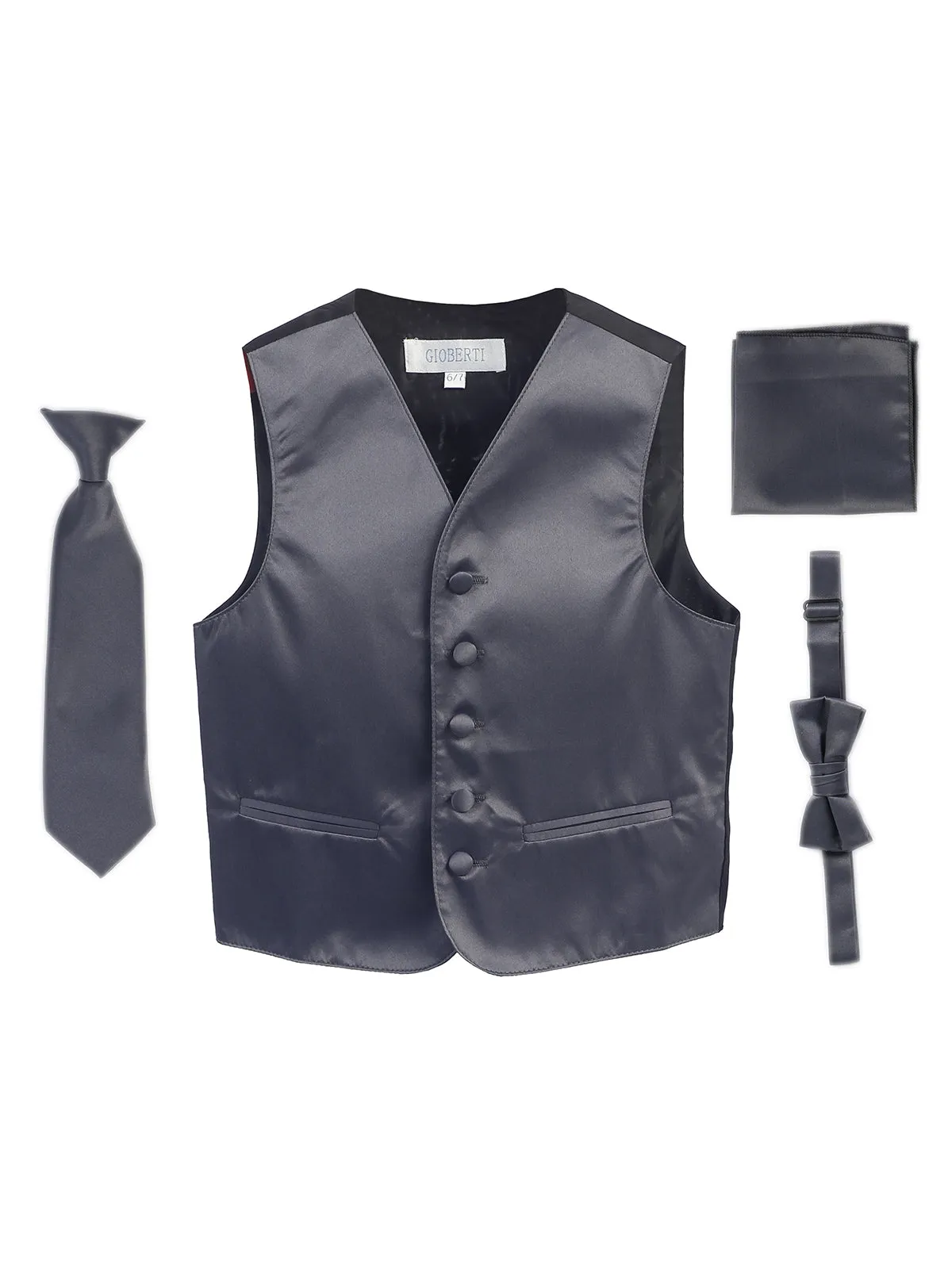 Kid's (2T-7) 4 pc Formal Vest Set