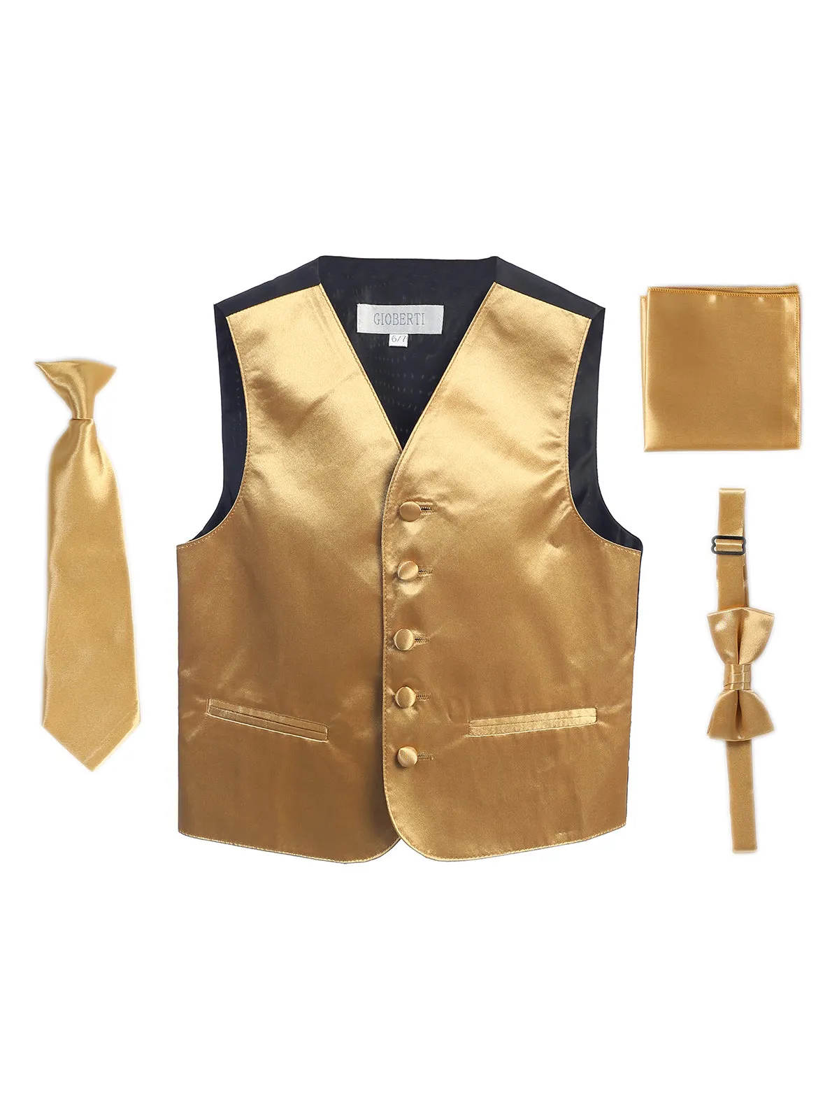 Kid's (2T-7) 4 pc Formal Vest Set