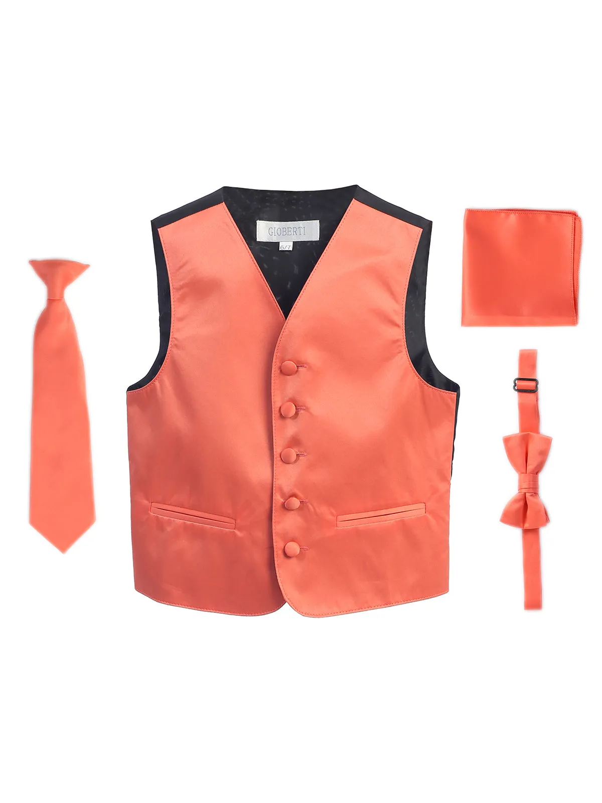 Kid's (2T-7) 4 pc Formal Vest Set