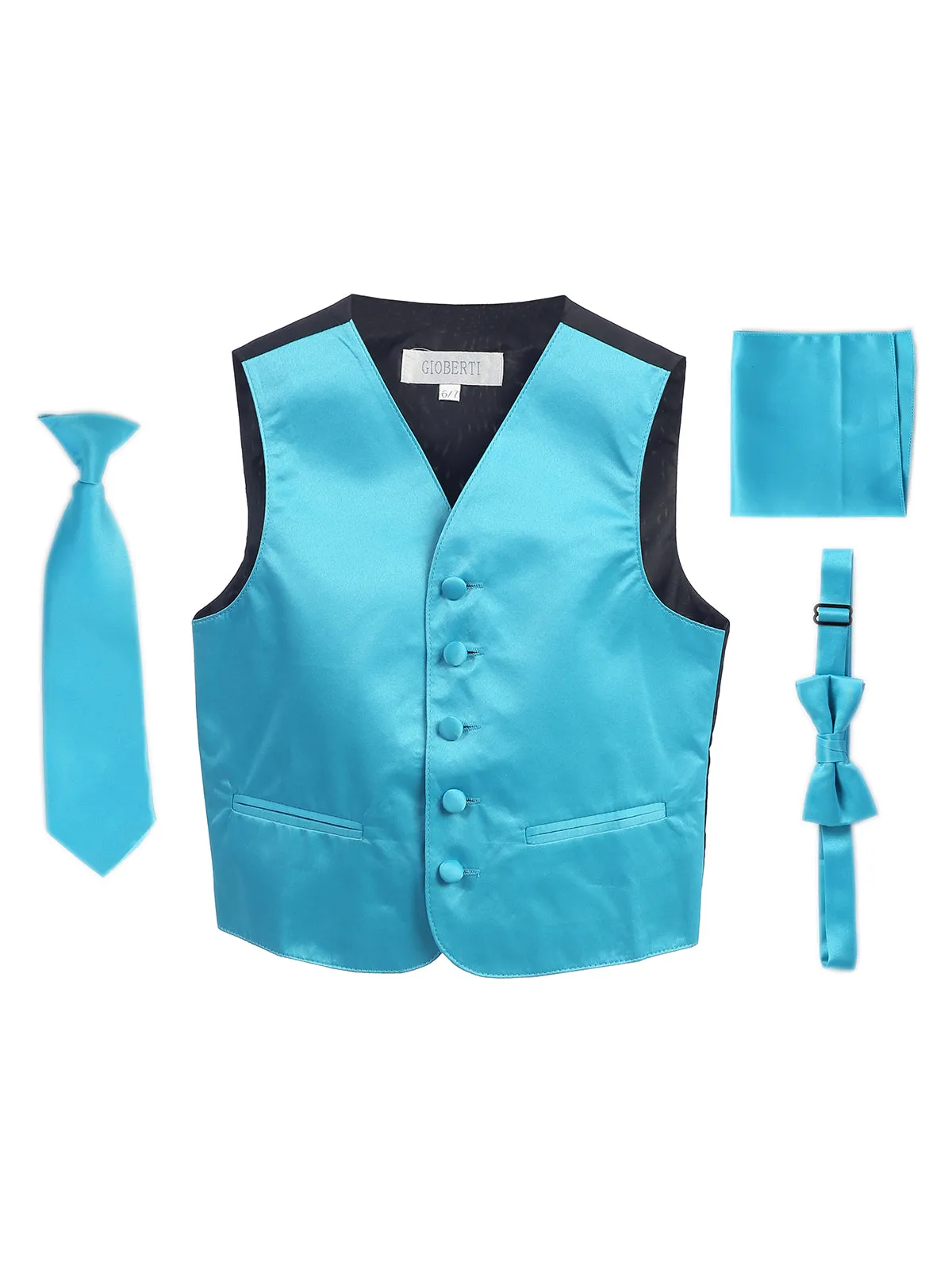 Kid's (2T-7) 4 pc Formal Vest Set