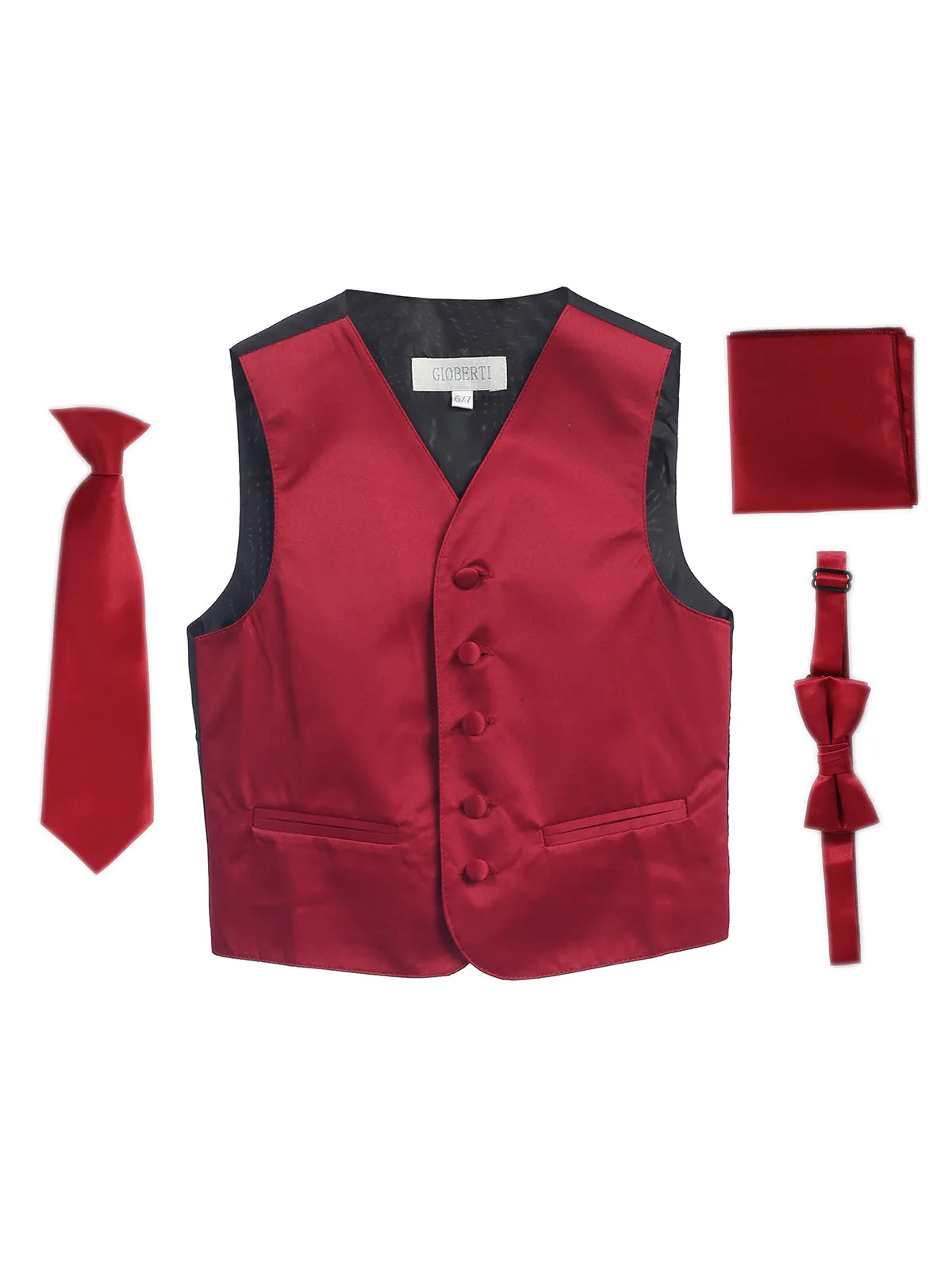 Kid's (2T-7) 4 pc Formal Vest Set