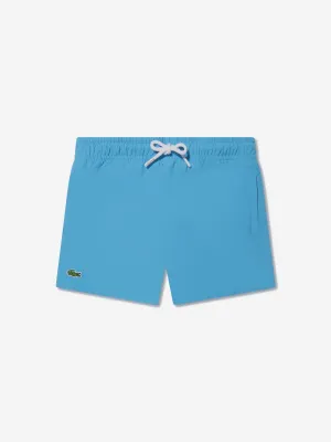 Lacoste Boys Logo Swim Shorts in Blue