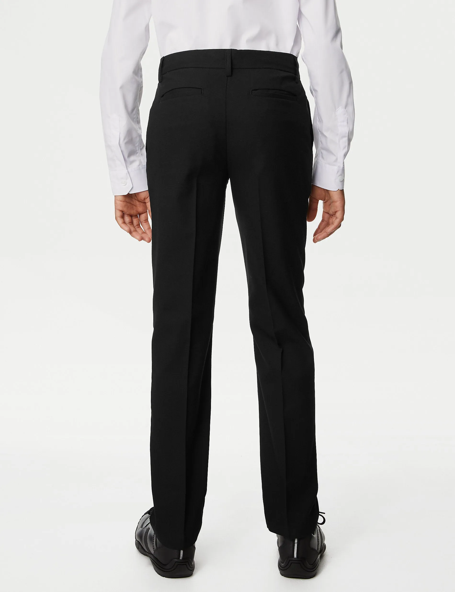 Marks & Spencer Boys' Slim Fit School Trousers (2-18 Years), Black