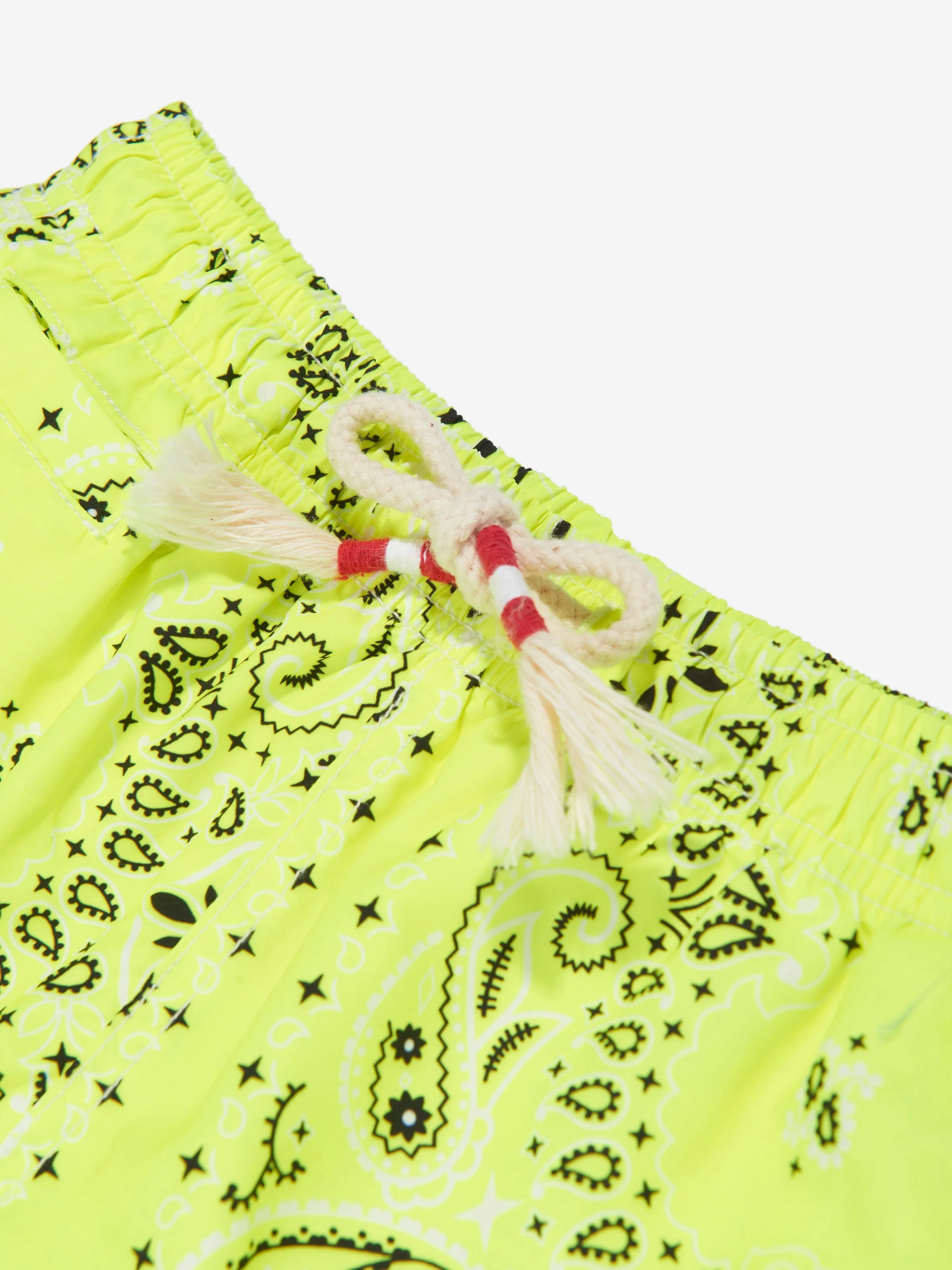 MC2 Saint Barth Boys Bandana Print Swim Shorts in Yellow
