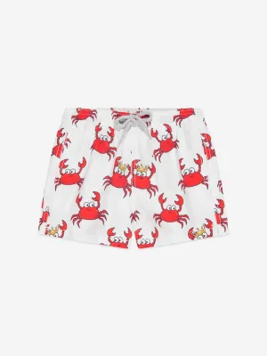 MC2 Saint Barth Boys Knig Crab Party Swim Shorts in Multicolour