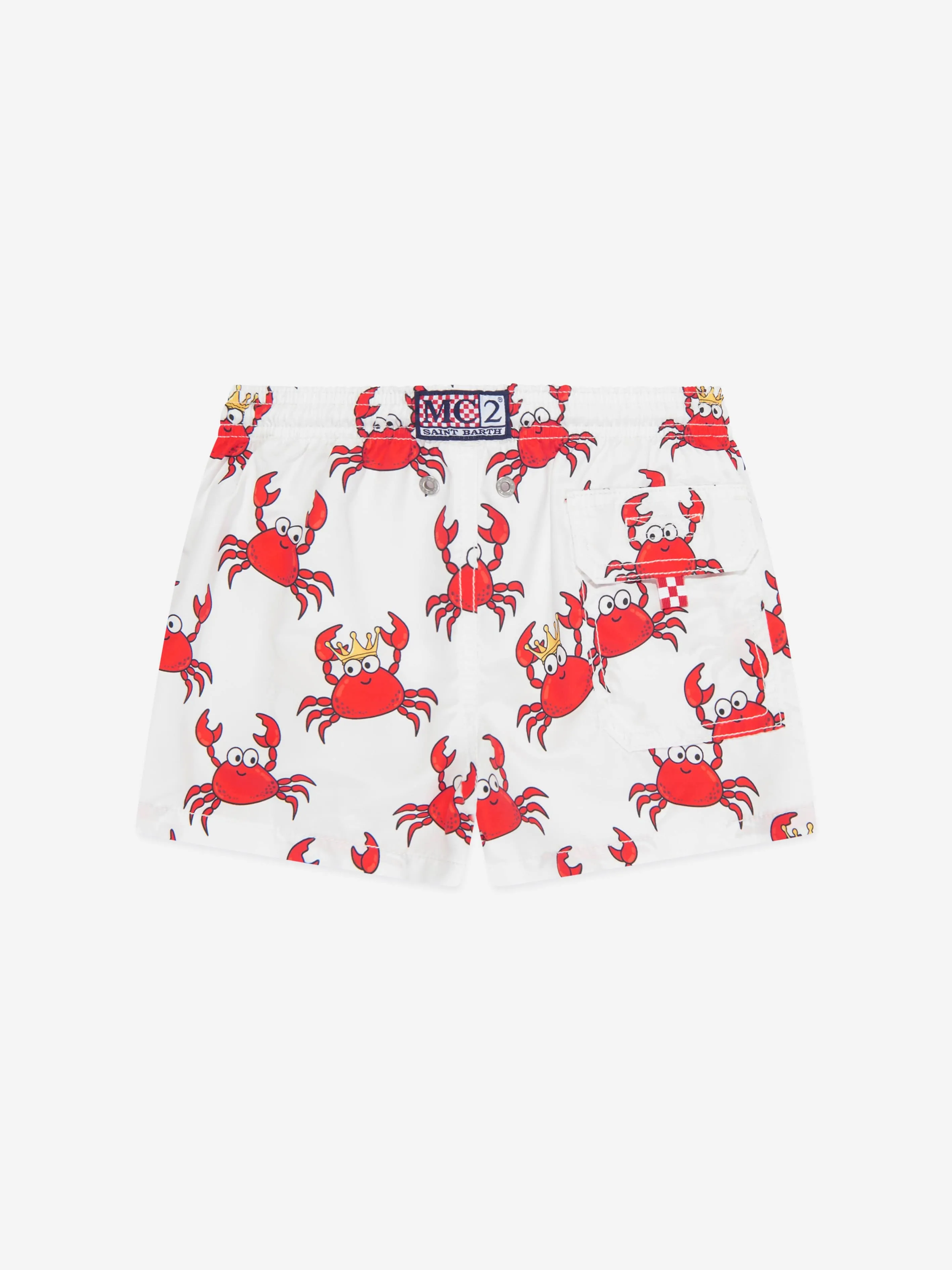 MC2 Saint Barth Boys Knig Crab Party Swim Shorts in Multicolour