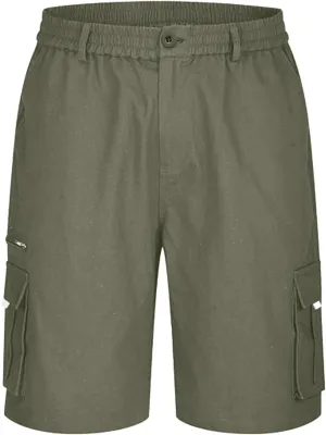 Mens Cargo Shorts Casual Flat Front Shorts Running Shorts with Multi Pocket Athletic Shorts Summer Utility Cargo Short
