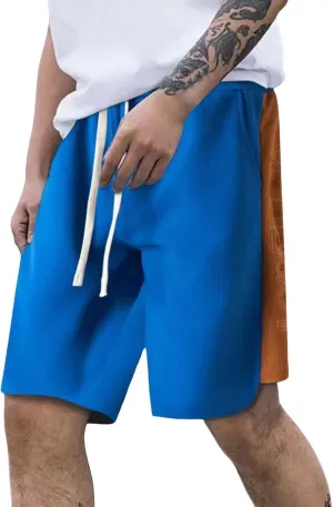 Mens Running Shorts with Pockets 7 Inch Lightweight Straight Leg Bermuda Shorts Quick Dry Gym Workout Athletic Shorts