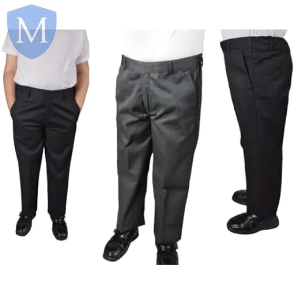 Plain Boys Oversize Gab Trouser Black