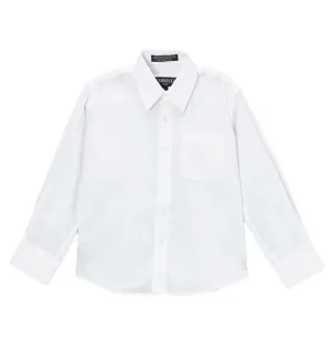 Premium Solid Cotton Blend White Dress Shirt