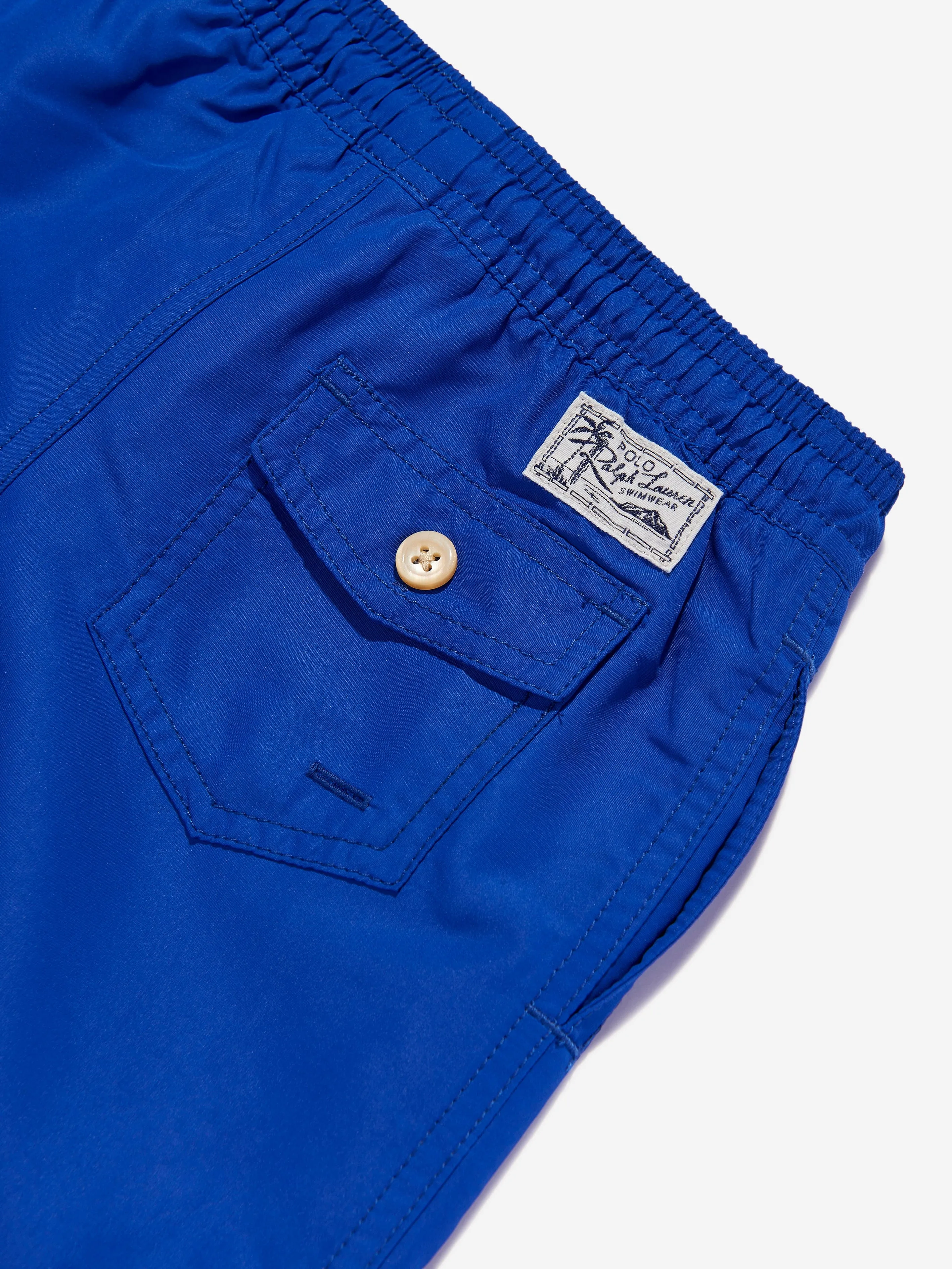 Ralph Lauren Boys Polo Bear Swim Shorts in Blue