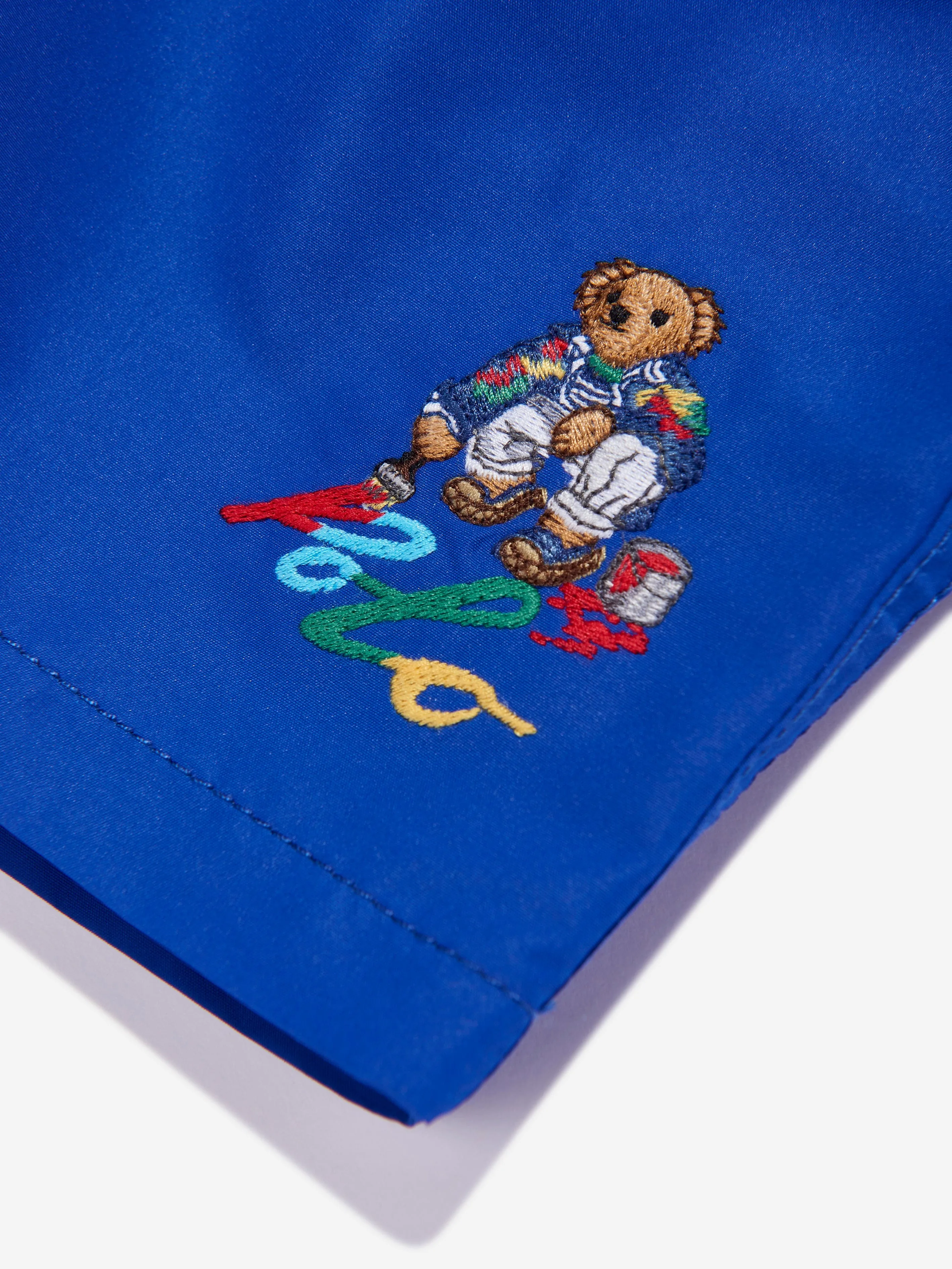 Ralph Lauren Boys Polo Bear Swim Shorts in Blue