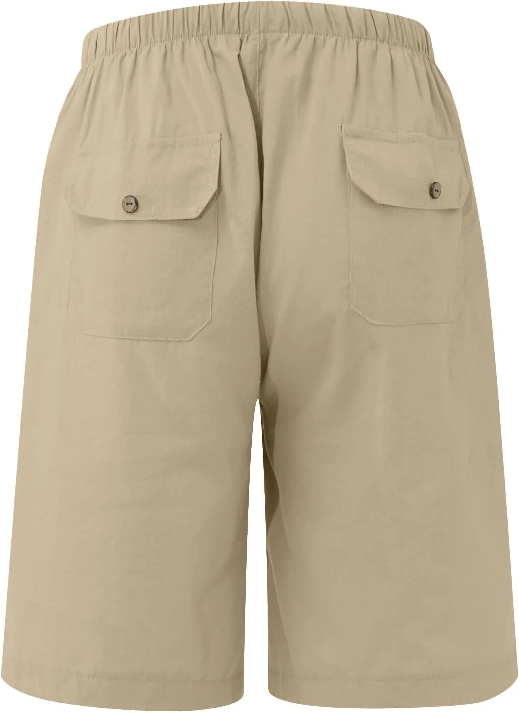 Running Shorts for Men Cotton Linen Shorts Drawstring Elastic Waist Shorts with Pockets Comfy Basketball Shorts